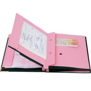 Parapheur SICLA en cuir synthétique avec systeme de maintien 30 volets