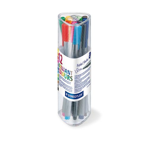 Pochette de 12 Feutres d’écriture Triplus Fineliner STAEDTLER (Coul assorties)