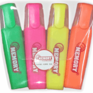 Pochette de 4 Fluorescents MEMORY Couleurs assorties