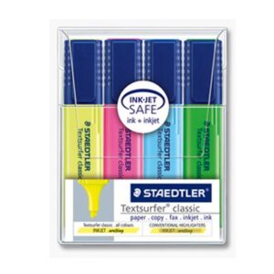 Pochette de 4 Fluorescents Textsurfer classiques STAEDTLER (4 coul Ass)