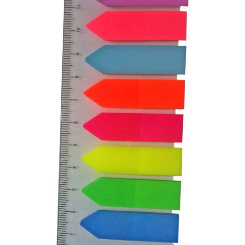 pochette d’index marques pages FANTASTICK 8 coul fluos Ass avec Mini règle