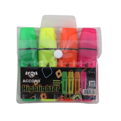 POCHETTES DE 4 FLUORESCENTS SELFI 360 ACCORD ASSORTIS