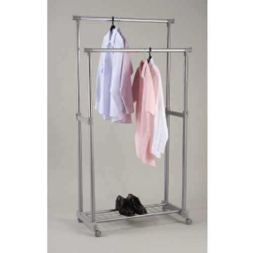 Portant téléscopique DOUBLE 32mm avec grille