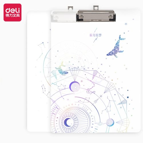 Porte Bloc Note Simple Deli 72603 A4 Transparent ASSORTIS