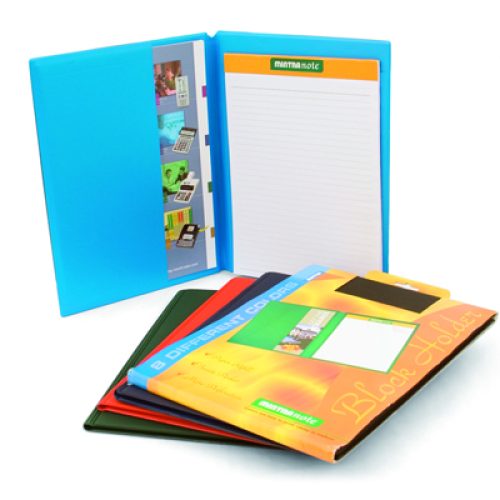 Porte bloc notes double A4 MINTRA avec pochette