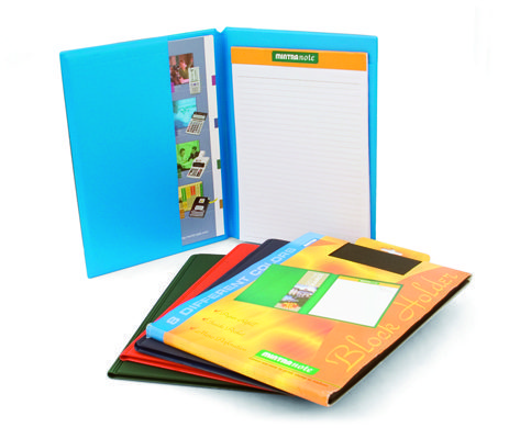 Porte bloc notes double A4 MINTRA avec pochette
