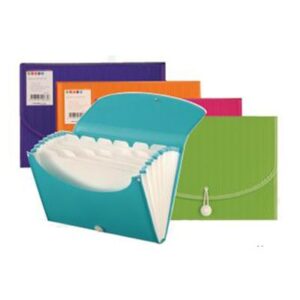 Porte-documents à soufflet Foldermate format A4 couleurs assorties
