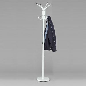 Porte manteau 8 tiges blanc