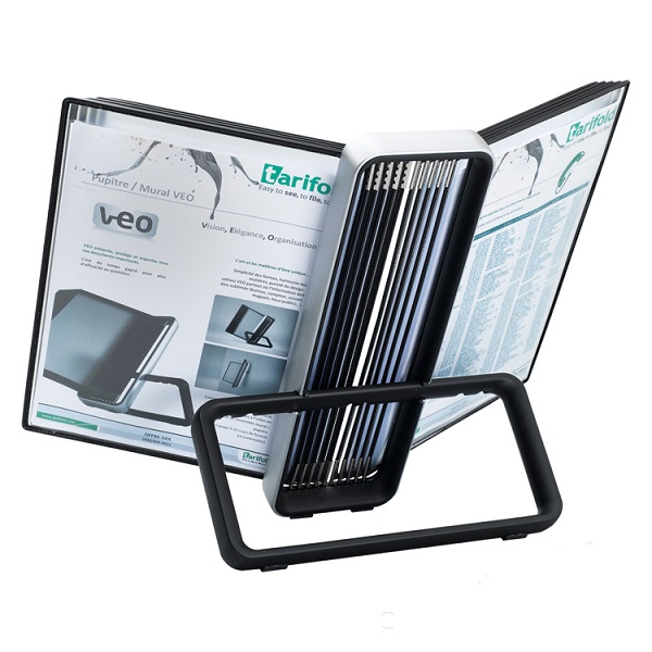 Pupitre de Table TARIFOLD 10 Poches pivotantes A4