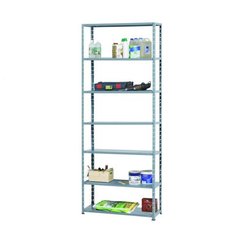 Rayonnage métallique à 7 tablettes et 4 cornières Dimensions H 250*100*40