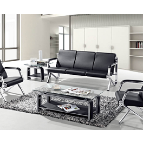 Salon MILAN 3+1+1 en simili cuir et chrome coloris au choix