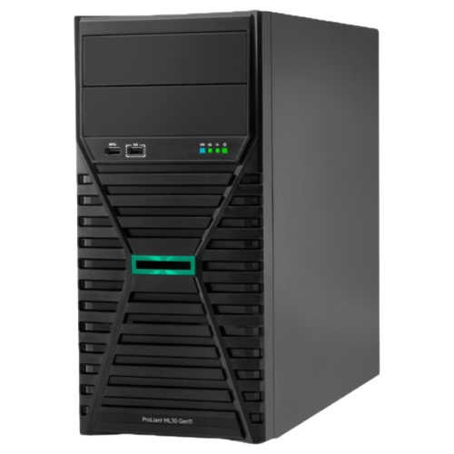 Serveur tour HPE ML30G11 4LFF-NHP E-2414 2,6 GHz 4c 16 Go SATA-VROC 4p-1GbE-BCM5719 350 W 3-1-1 (P65093-421)