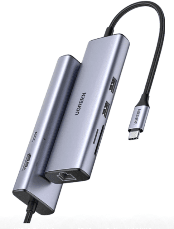 Station d accueil Ugreen USB-C 7 en 1 Supporte PD (Power Delivery) 100W Recharge (90568)
