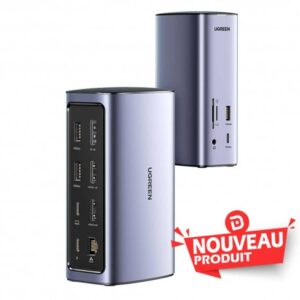 Station d'accueil UGREEN USB-C MF 13 EN 1-100W Recharge (90325)