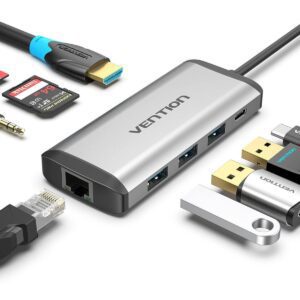 Station d'accueil VENTION MULTIFONCTIONNELLE USB-C 9 en 1 (TFHHB)