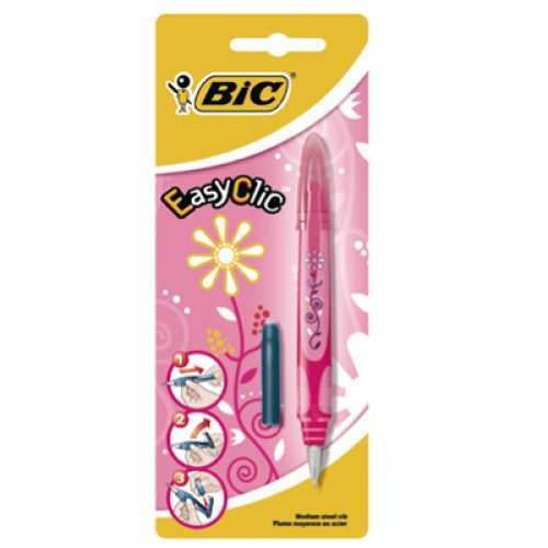Stylo Plume BIC Flowers avec systeme Easy-clic