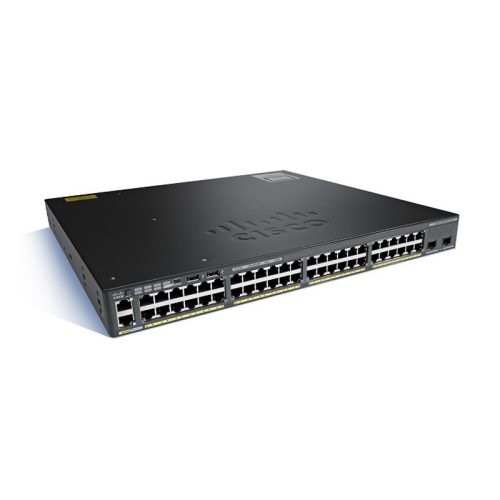 Switch Réconditionné Cisco Catalyst WS-C2960X-48LPS-L – 48 ports Gigabit PoE 370W + 4 SFP – LAN Base