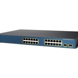 Switch reconditionné Cisco Catalyst WS-C3560-24PS-S - 24 ports 10/100 PoE + 2 SFP + IP Base Image - kit de montage inclus