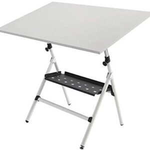 Table de dessin Rocada RD175 – Plateau 80x120 cm – Structure métal réglable – Option règle parallèle axiale