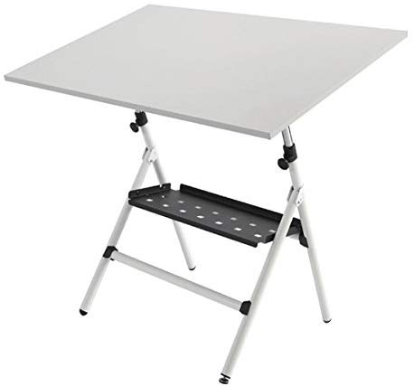 Table de dessin Rocada RD175 – Plateau 80x120 cm – Structure métal réglable – Option règle parallèle axiale