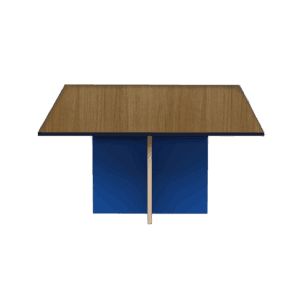 TABLE DE REUNION CARRE ROLEX PIETEMENT PANNEAU 1000x1000 WENGE