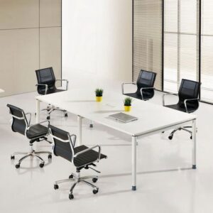 Table de réunion CUBE en bois mélaminé 180x90 cm