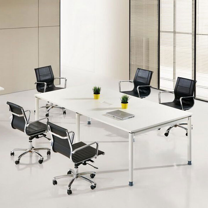 Table de réunion CUBE en bois mélaminé 180x90 cm