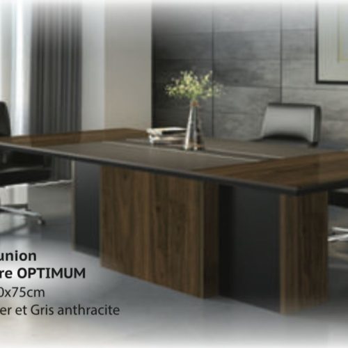 Table de réunion rectangulaire OPTIMUM 240*110*75 cm