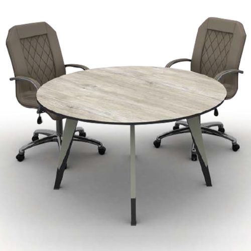 Table de reunion ronde TREND en bois