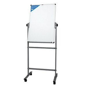 TABLEAU DE CONFERENCE 90X60 DELI 7893 ROTATIF Mobile Blanc
