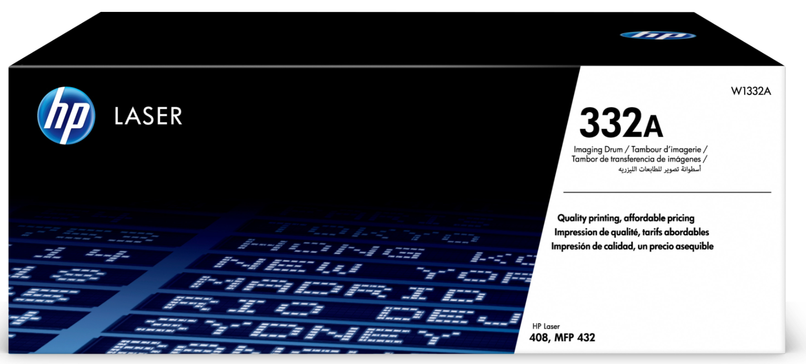 Tambour d'imagerie Laser d'origine HP 332A Black 30 000 Pages pour LJ 408dn LJ MFP 432fdn (W1332A)