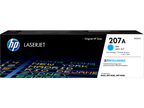 Toner Cyan LaserJet HP 207A authentique (W2211A)
