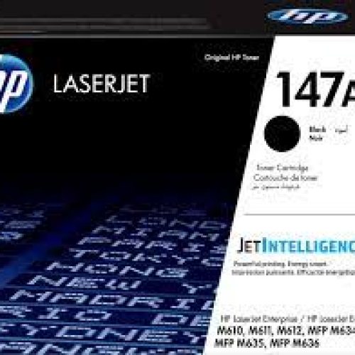Toner d’impression HP 147A Black LaserJet Toner Cartridge 10 500 Pages (W1470A)