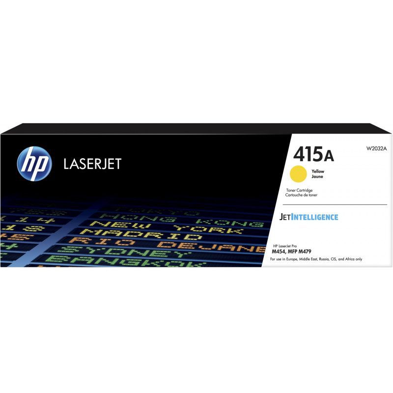 Toner d'impression HP LaserJet HP 415A Jaune (Réf : W2032A)
