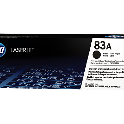 Toner d’impression LaserJet HP 83A Noir 1500 pages (CF283A)