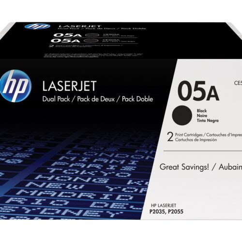 Toner HP 05A pack de 2 Toners HP LaserJet Noir (CE505D)
