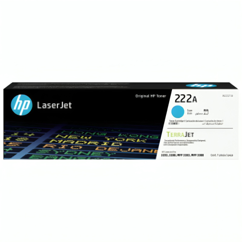 Toner HP 222A LaserJet d’origine Cyan – 1 200 pages (W2221A)