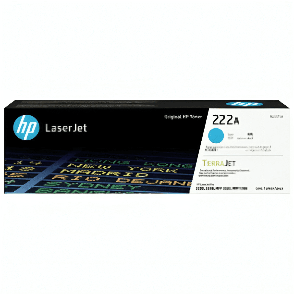 Toner HP 222A LaserJet d'origine Cyan - 1 200 pages (W2221A)