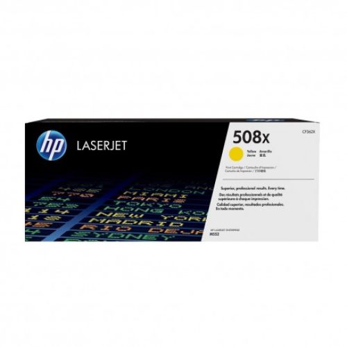 Toner HP 508X Jaune grande capacité LaserJet d’origine (CF362X)