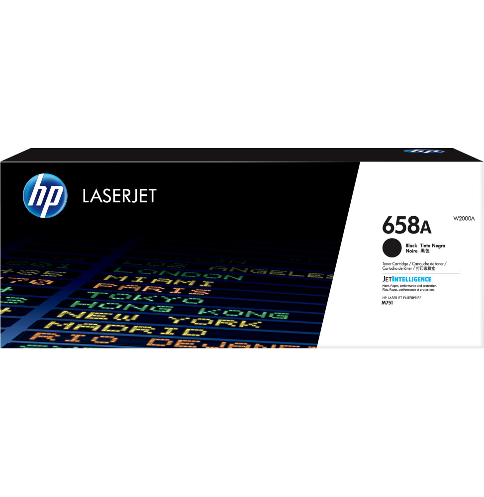 Toner HP 658A LaserJet d'origine Noir 7000 pages (W2000A)