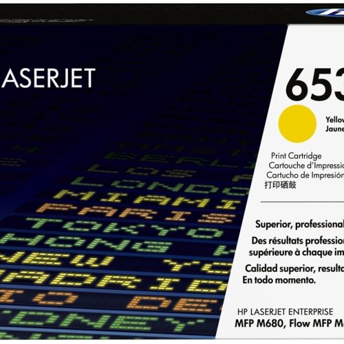 Toner HP LaserJet d’origine HP 653A Jaune (CF322A)