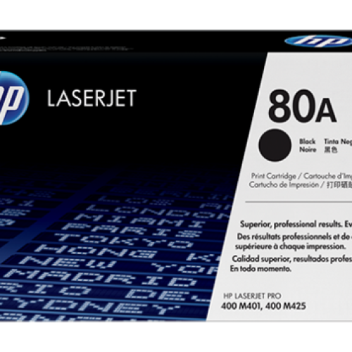 Toner Laserjet PRO HP 80A CF280A Noir
