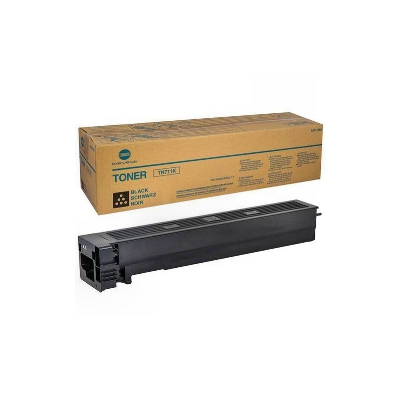 Toner Noir A3VU150 Konica Minolta pour Bizhub C654 / C754 - 47 200 pages (TN-711K)