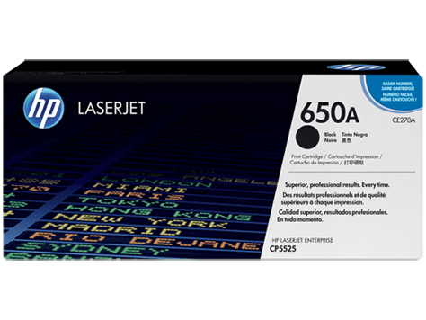 Toner noir HP LaserJet 650A