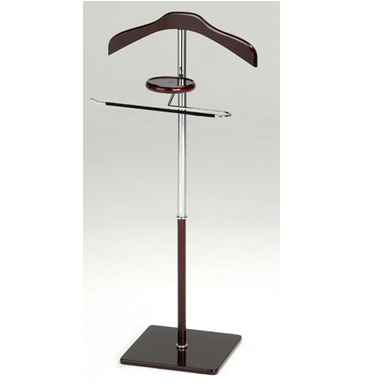 Valet de chambre MODERNE en bois et métal chromé