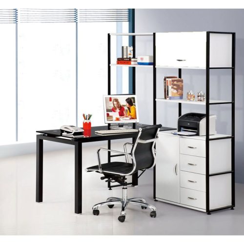 Workstation 1 poste 140×70 cm avec Rangement