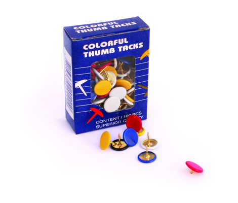 5000 Punaises Plastifiées COLORFUL