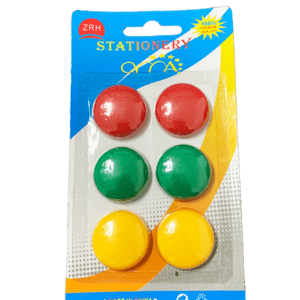 Blisters OMA de 6 aimants 30 mm COULEURS ASSORTIES (ZRH30)