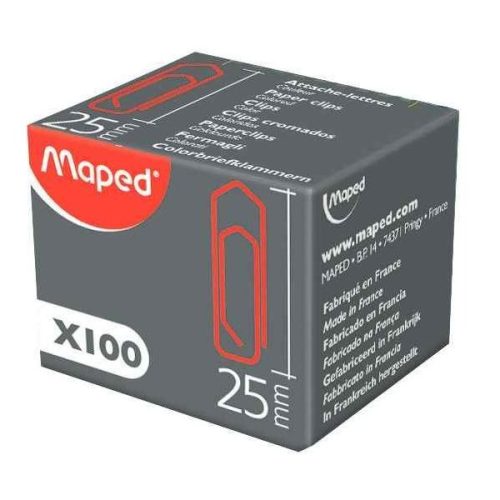 Boite de 100 Trombones Maped 032020 Extra 25mm