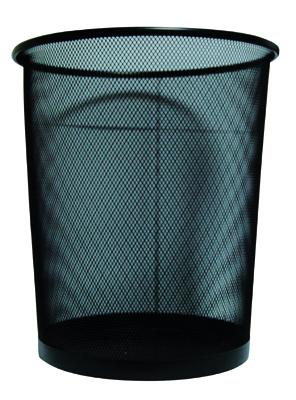 Corbeille à Papier Métallique ADORA Grand modèle (Noir)